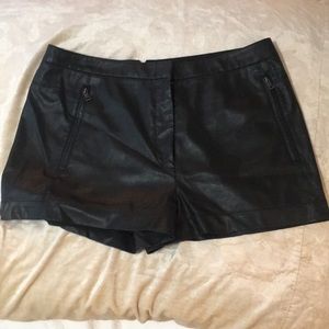 BCBG Maxzaria Faux Leather Shorts